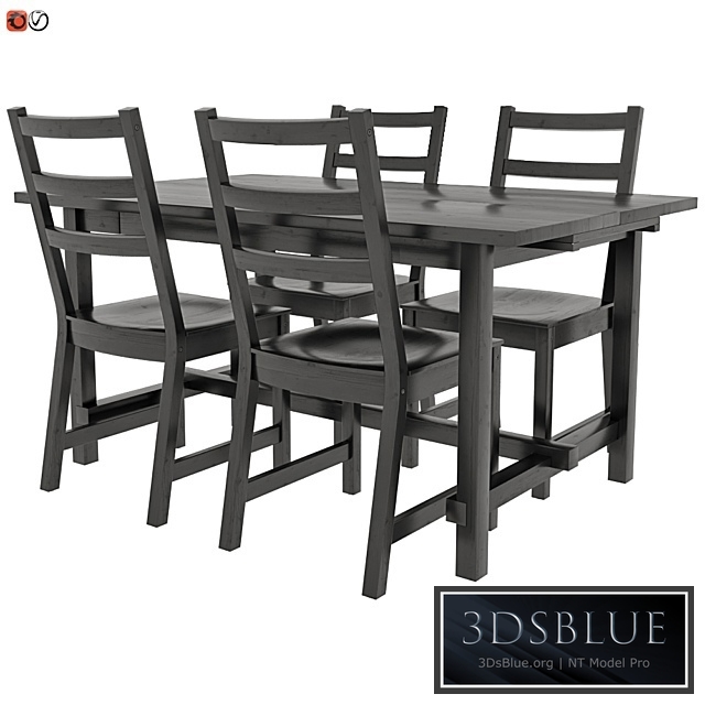 Table and chair IKEA NORDVIKEN