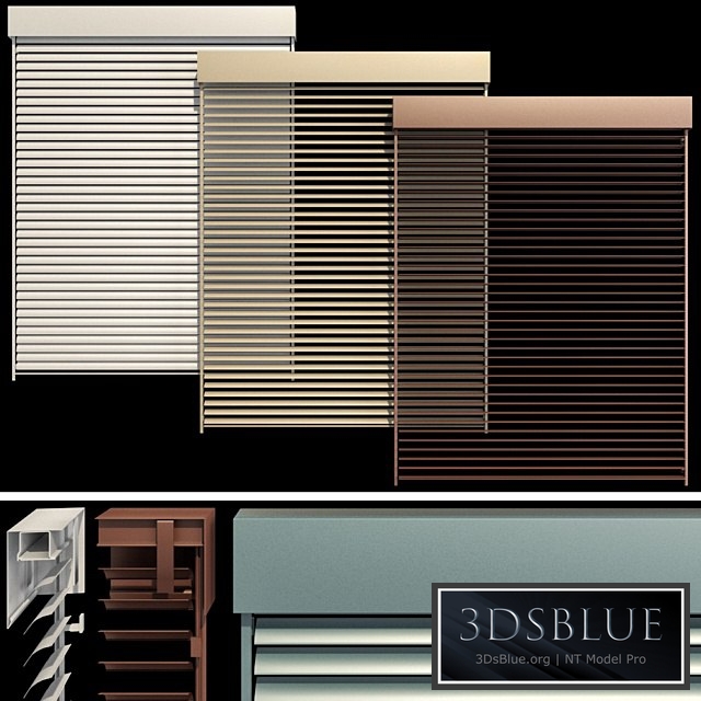 Metal blinds for windows and doors