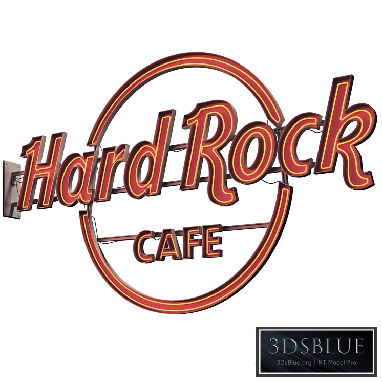 Hard Rock cafe neon sign