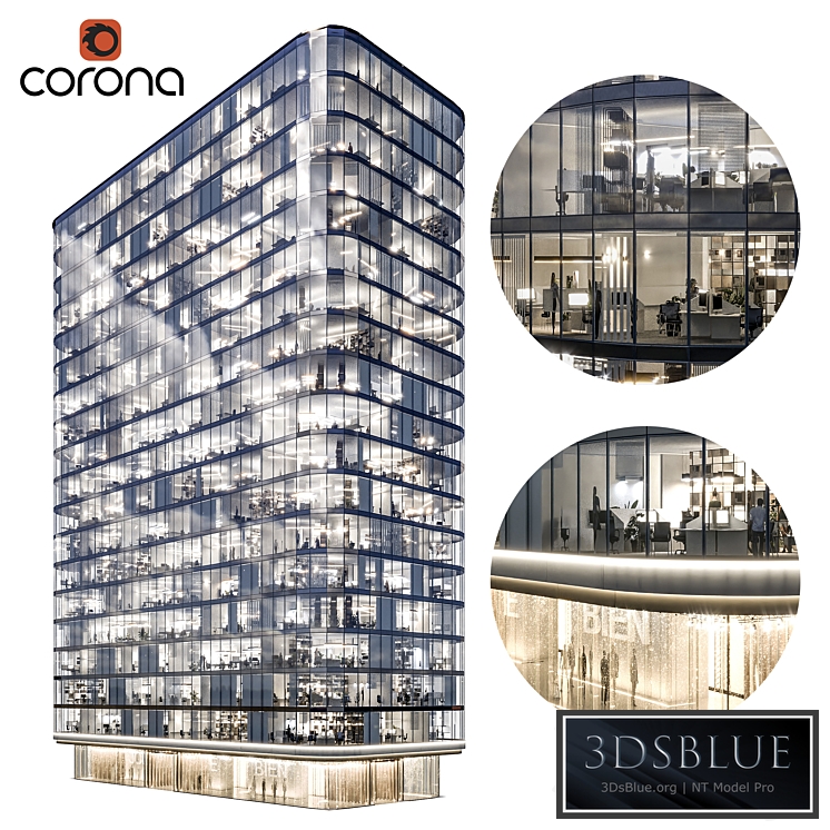 Modern office building 01