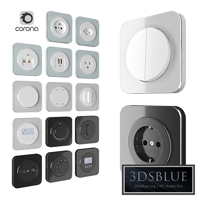 Berker Serie R1 Glass