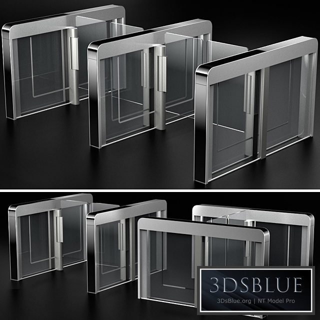 Sensor sliding gate turnstiles