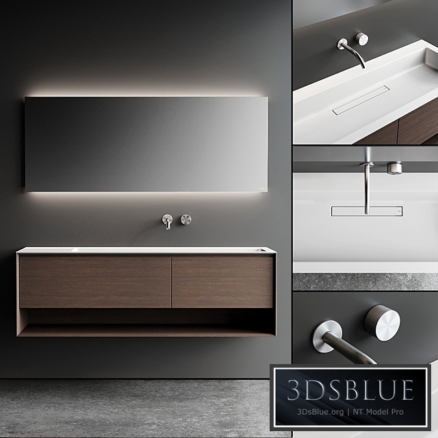 Falper Shape Evo Vanity Unit Set 1