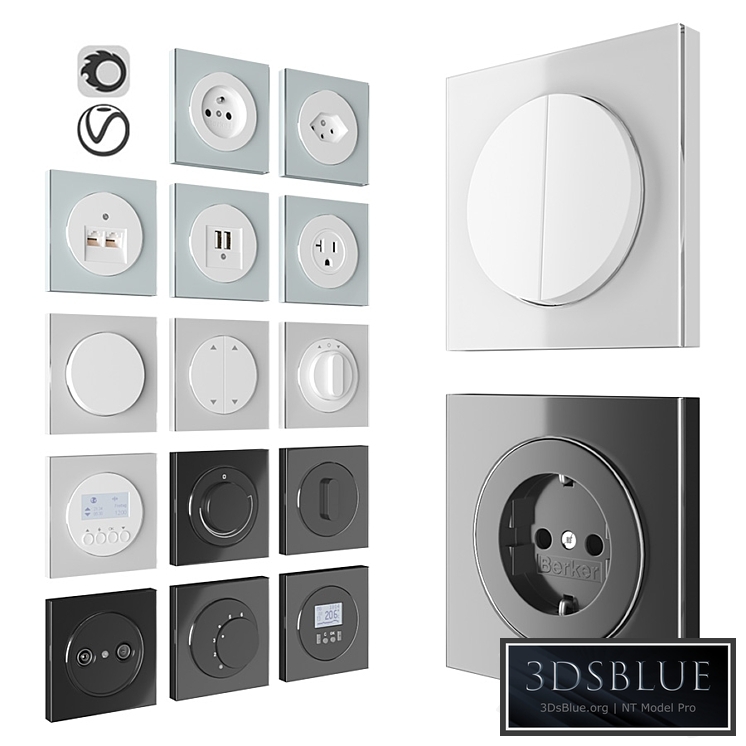 Berker Serie R3 Glass