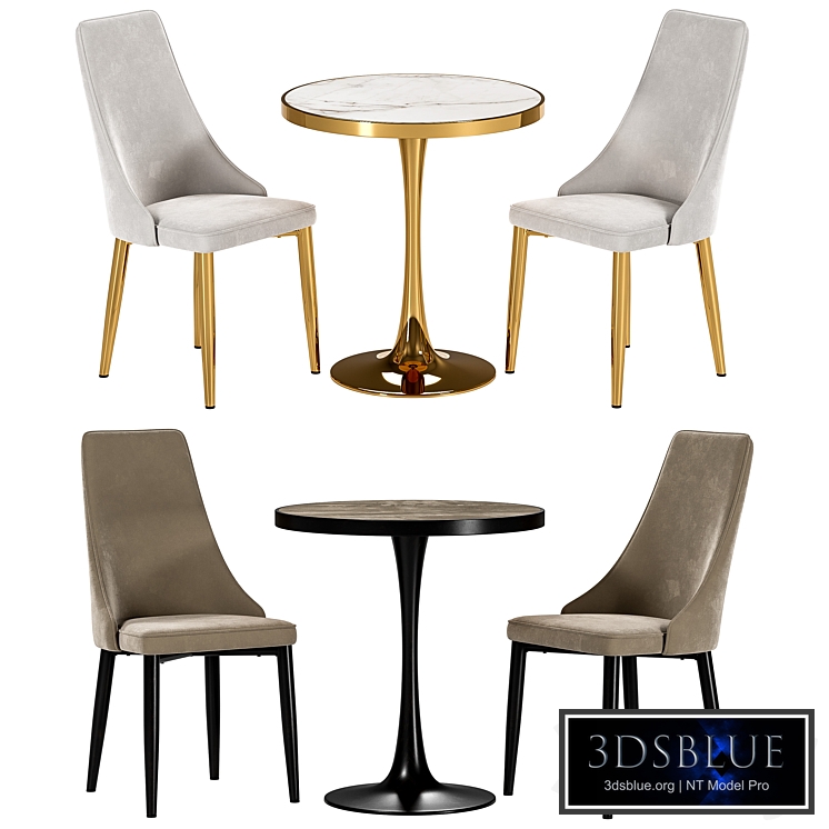 Largo dining chair and Dorian table
