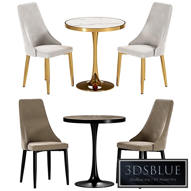 Largo dining chair and Dorian table