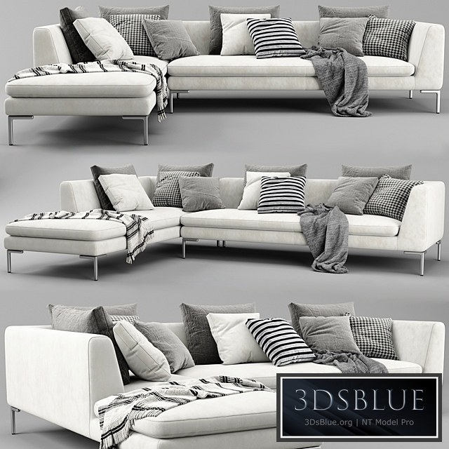 B&B Charles Chaise Longue Sofa