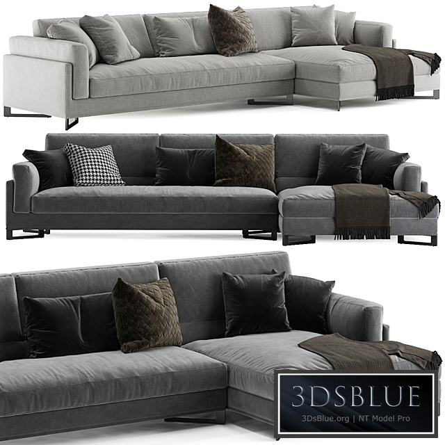 DAVIS IN L sofa by Frigerio Salotti