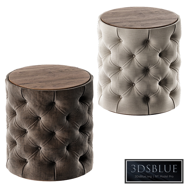 Grace Round Tufted Ottoman