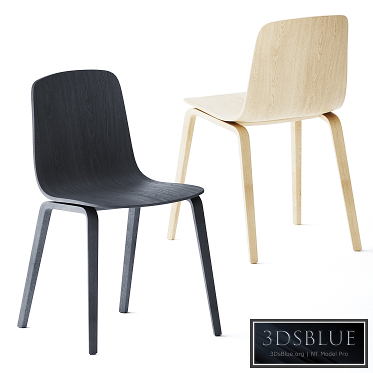 Wooden chair Aavo by Arper