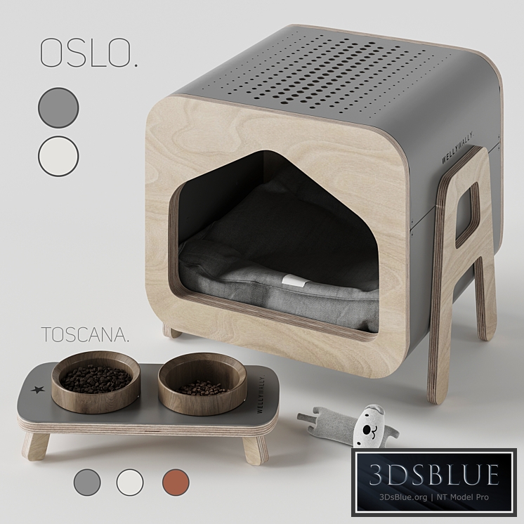 WeelyWally Oslo house and Toscana pet feeder