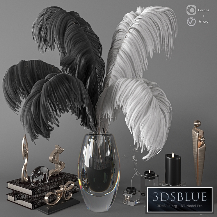 Feathers Decorative Set C