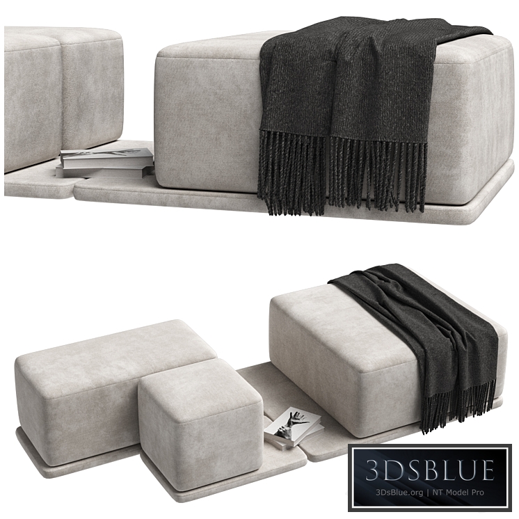 Set of poufs "Coast"