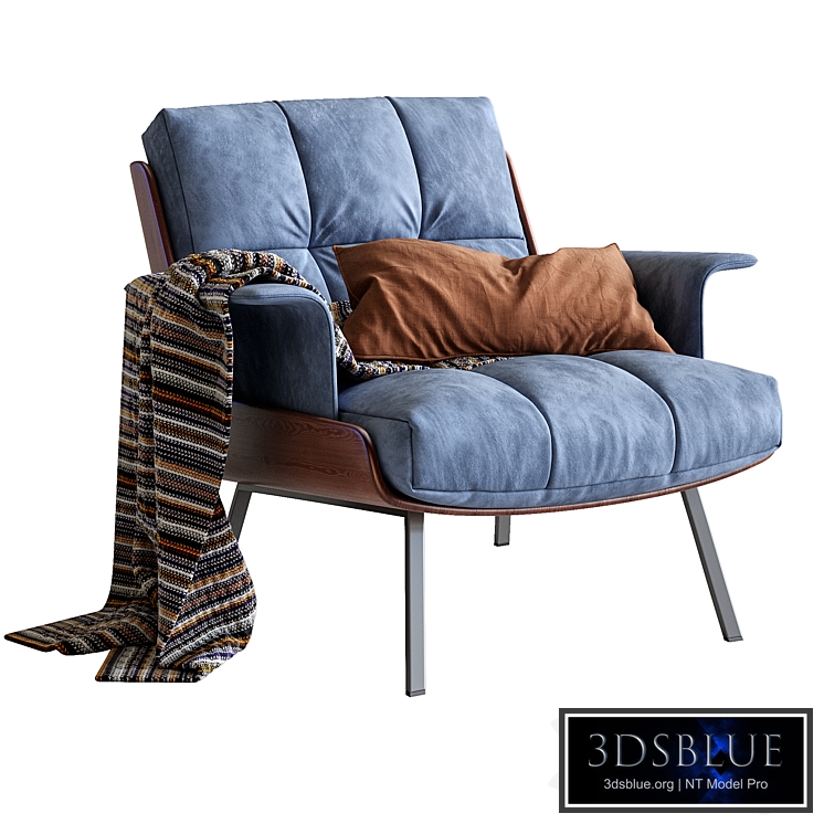 Daiki Fabric Armchair By Minotti