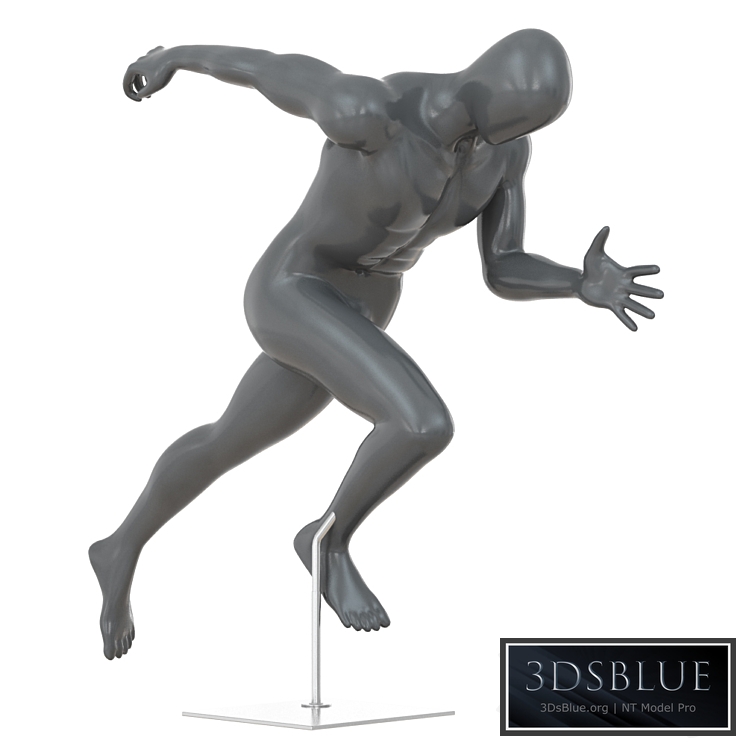 Faceless running mannequin 79