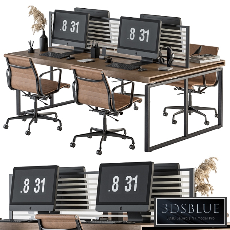 Office Furniture - employee Set 19