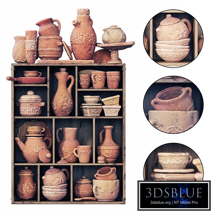 Dishes clay decor n17 / Clay dishes No. 17