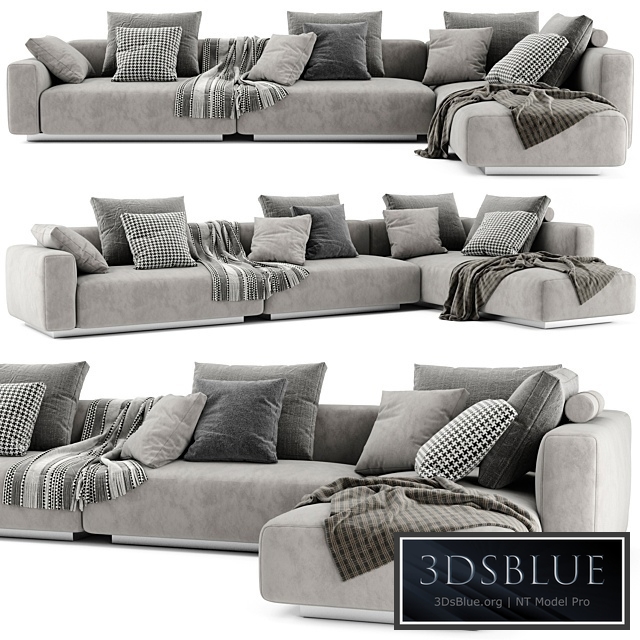Flexform Lario Chaise Longue Sofa