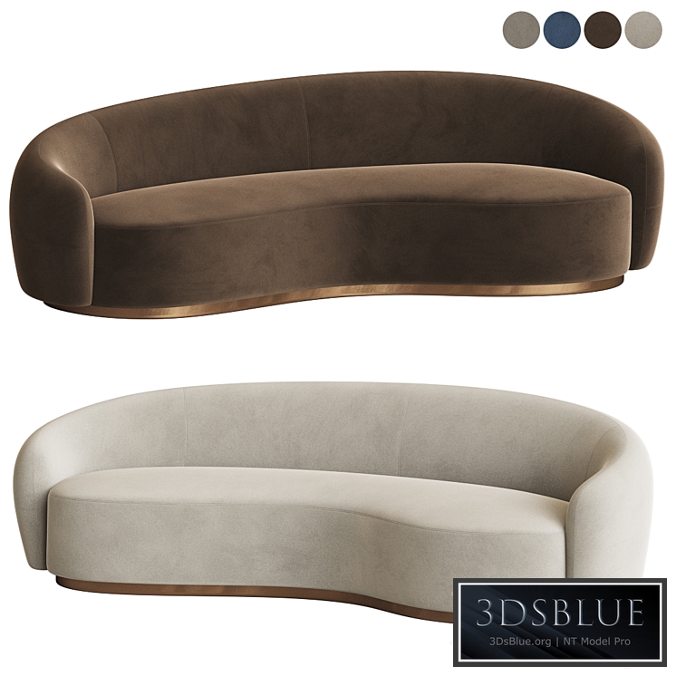 Snowglobs Austin Curved Sofa