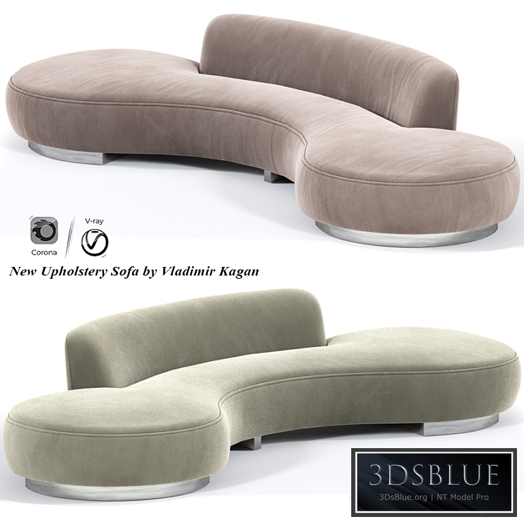 New Upholstery Sofa by Vladimir Kagan