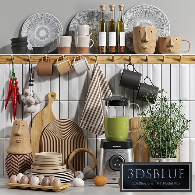 Decorative kitchen set 04