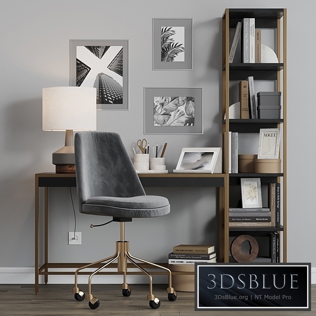 Zane Black Office Workplace West Elm