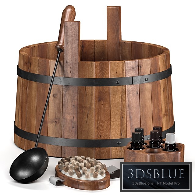 Sauna bath decor set