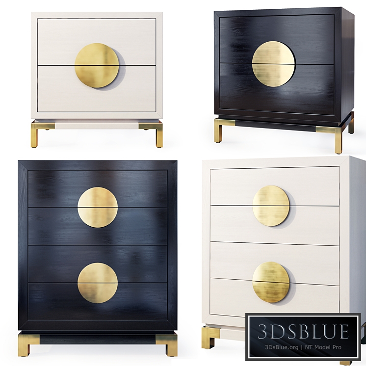 Chest of drawers and bedside table Otium. Dresser, nightstand by Liang & Eimil