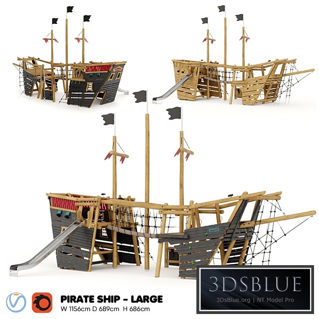 KOMPAN. PIRATE SHIP - LARGE