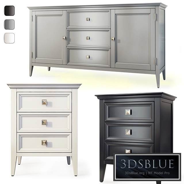 Chest of drawers and bedside tables Brooklyn. Sideboard, nightstand by MebelMoscow