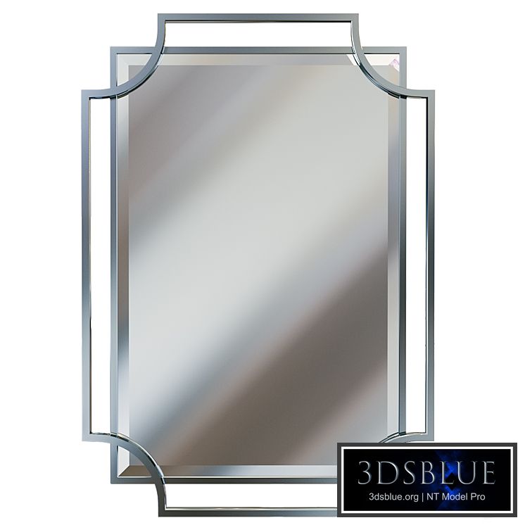 Rectangular mirror in chrome frame KFE1150