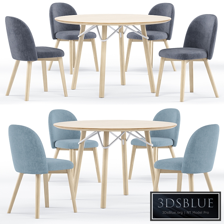 Tria table and Tuka chair - connubia calligaris