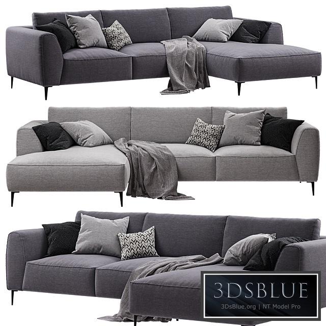 Chateau dAx - Dudy (Corner fabric sofa)