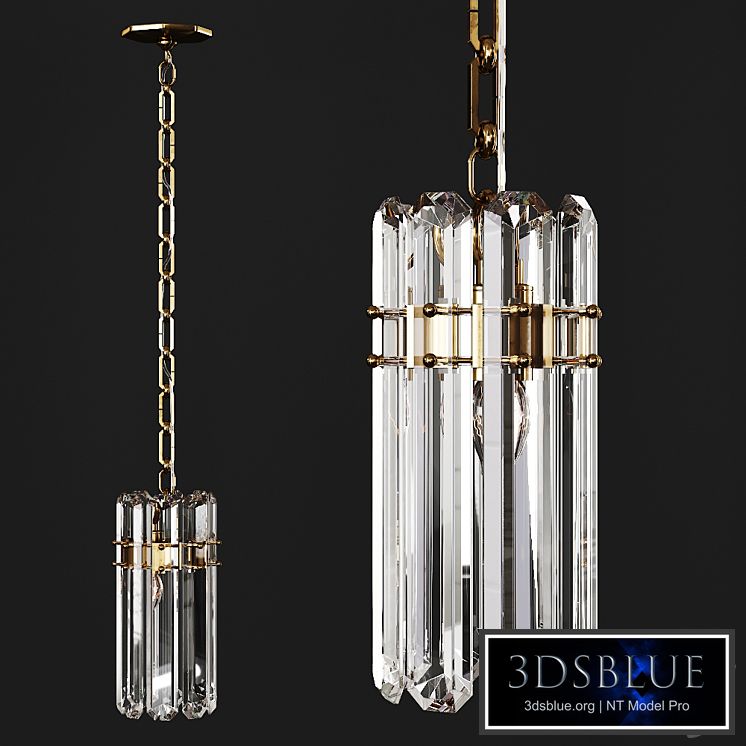Restoration Hardware BONNINGTON SMALL PENDANT Brass