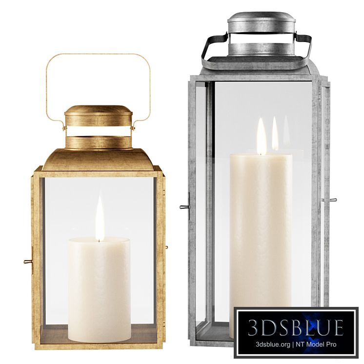 House Doctor Vintage Laterne / Metal candlestick