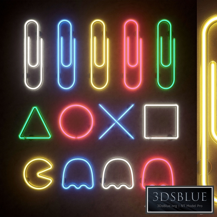 Light modules. Set 35. Neon