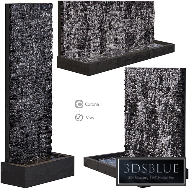 Water wall fountains