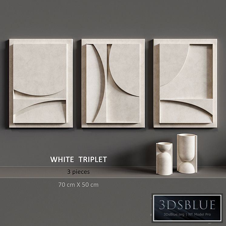Relief White Triplet