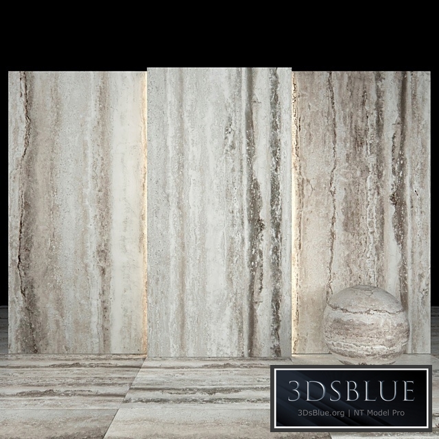 Gray Travertine 01