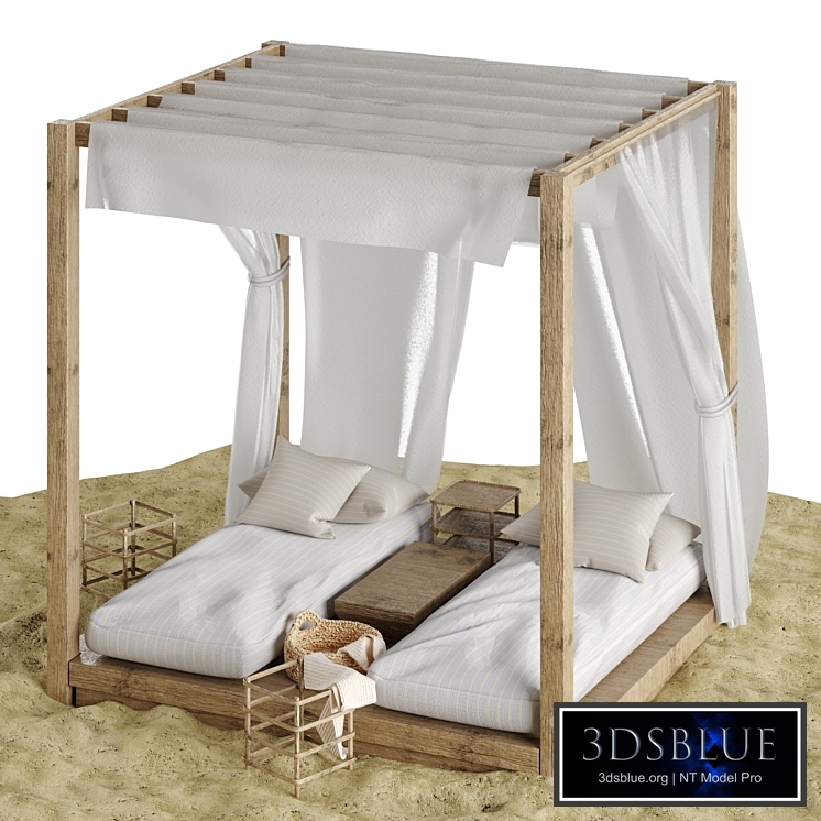 Beach lounge outdoor set 3