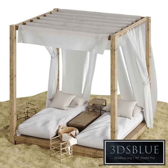 Beach lounge outdoor set 3