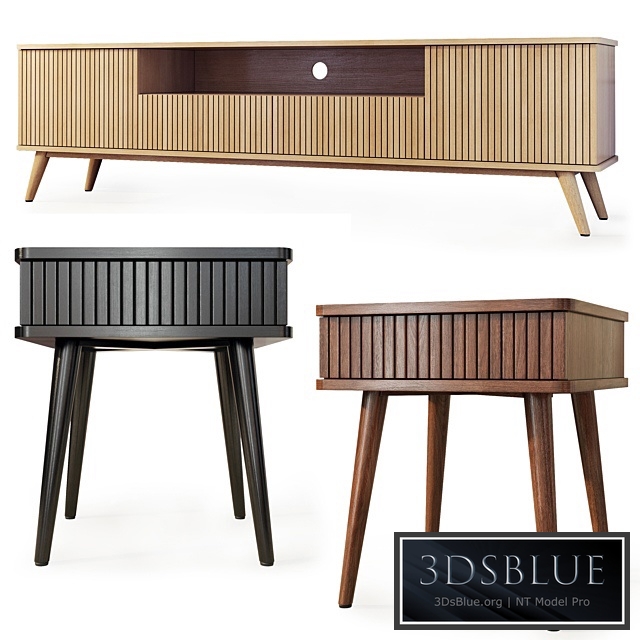 Chest of drawers and bedside table Viva. Tvstand, nightstand by LuLu