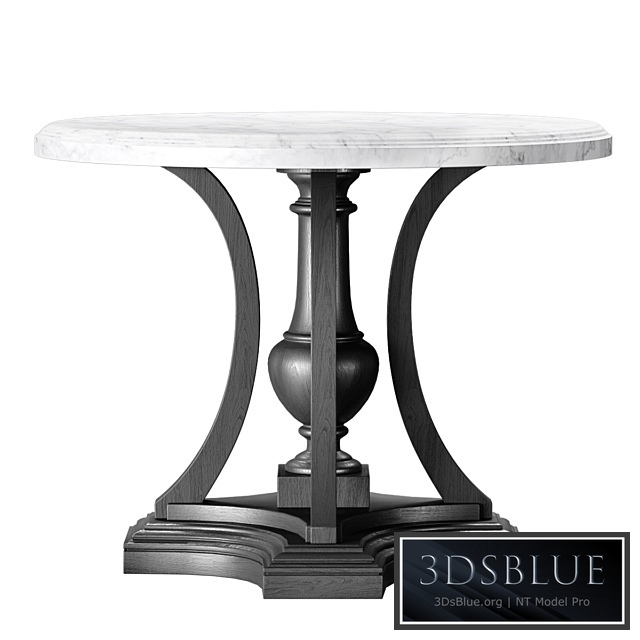ST. JAMES MARBLE ROUND ENTRY TABLE. RH