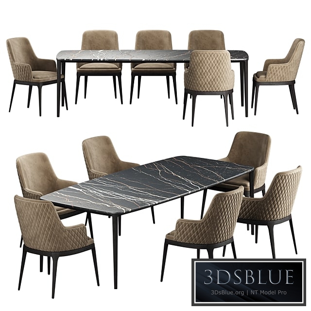 Poliform HENRY Table EDNA Chair