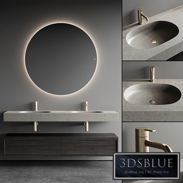 Inbani Strato 02 B Vanity Unit Set 2