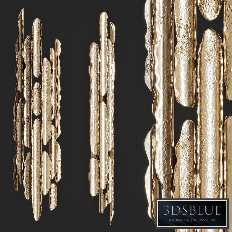 Wall lamp made of metal plates ENIGMA Vetvi store