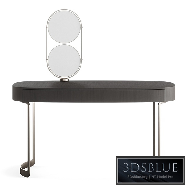 FENDI CASA MOONLIGHT LADY DESK (Charcoal Fiddleback Sycamore)