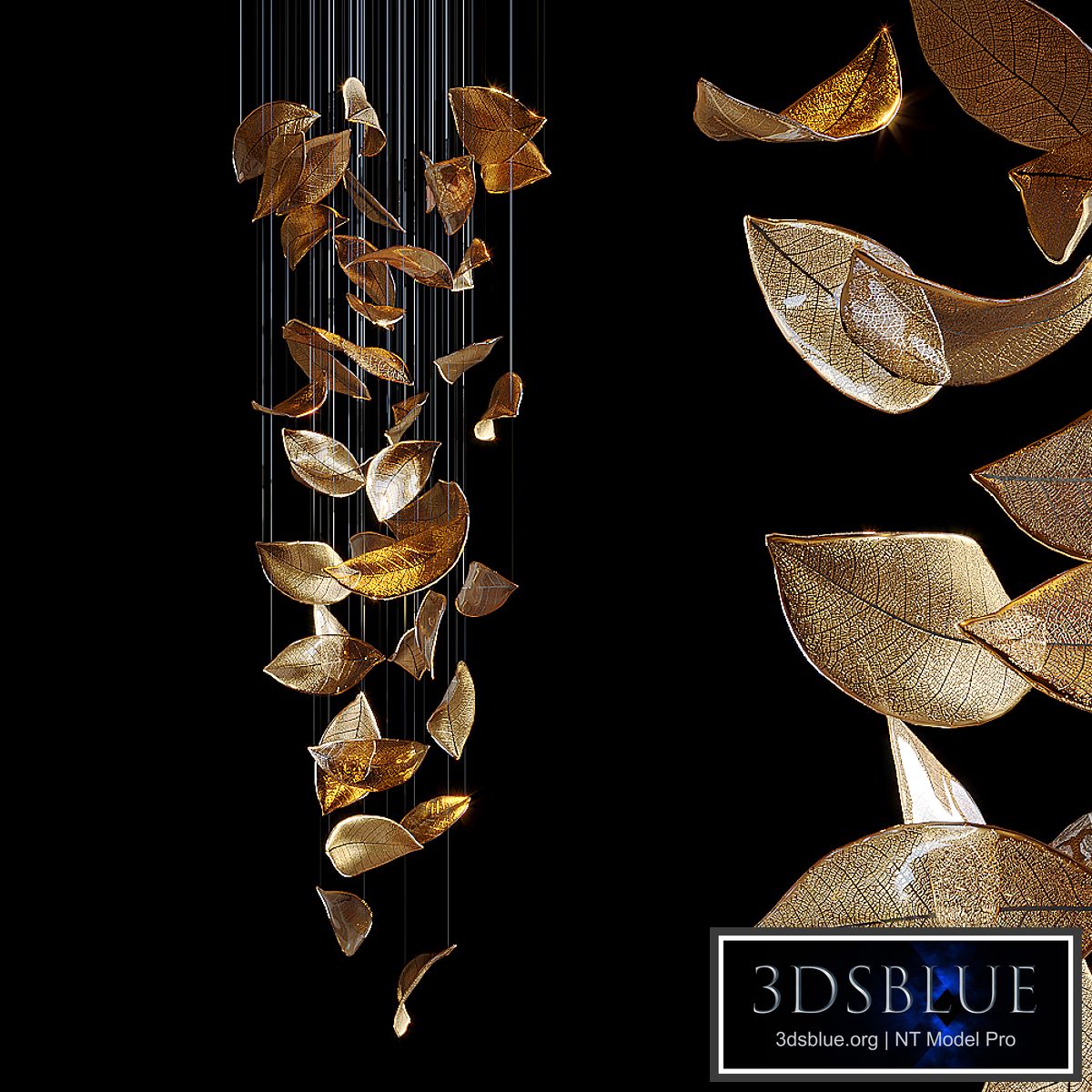 Chandelier Light Vargov - Frozen Leaves