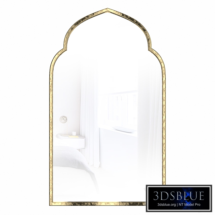 Glam Distressed Accent Mirror 123