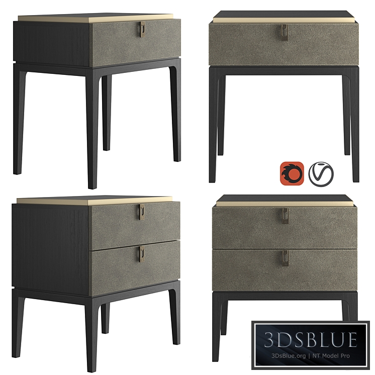 Dantone Home Glamor Bedside table